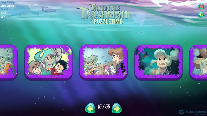 Скриншот 1 к игре The Little Trashmaid Puzzletime