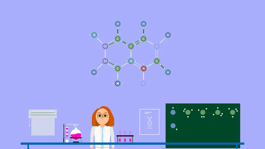Скриншот 2 к игре Build Molecules for Vick - Chemistry Puzzle
