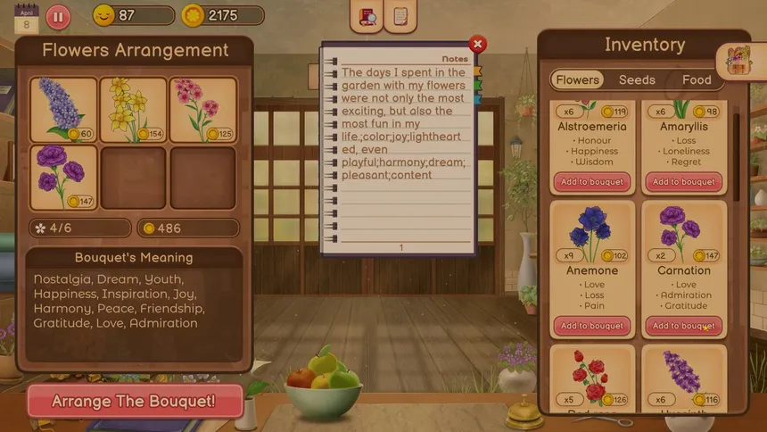 Скриншот 2 к игре Hanako's flower shop