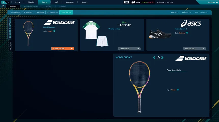 Скриншот 4 к игре Tennis Manager 2021