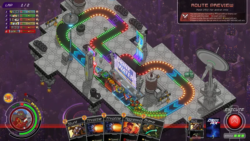 Скриншот 1 к игре Deck RX: The Deckbuilding Racing Game