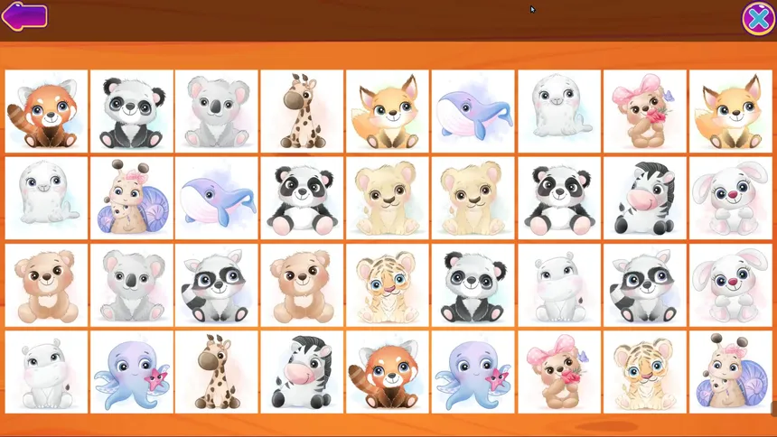 Скриншот 8 к игре Cute Animals Memory Card Game