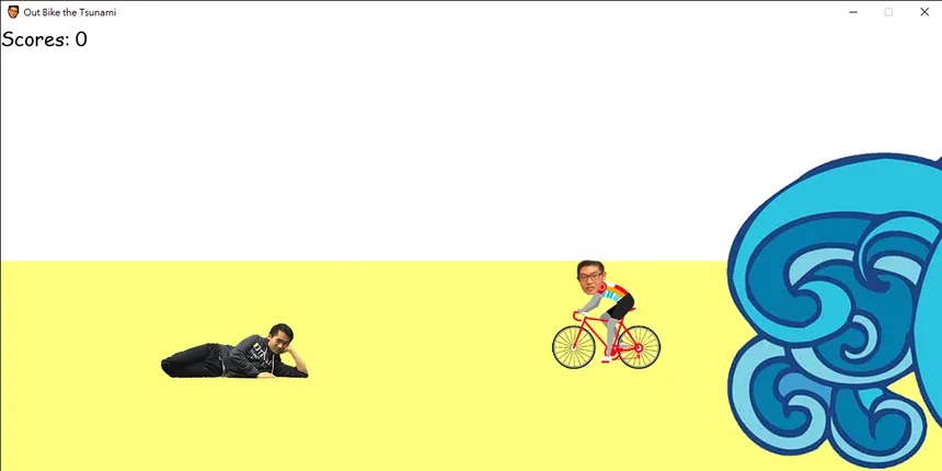 Скриншот 2 к игре Out Bike the Tsunami