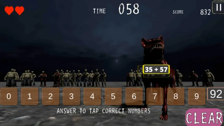 Скриншот 2 к игре ZOMBIE MATHters