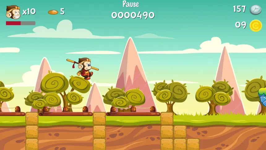 Скриншот 1 к игре Monkey Hit
