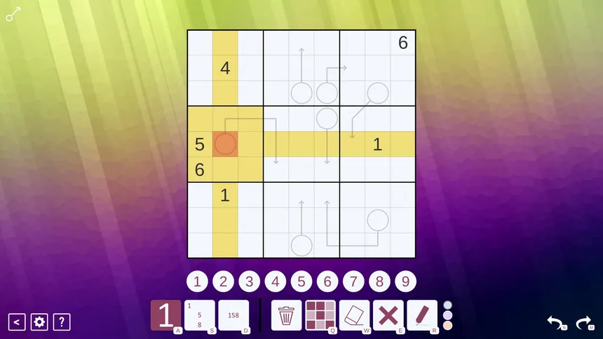 Скриншот 1 к игре Arrow Sudoku