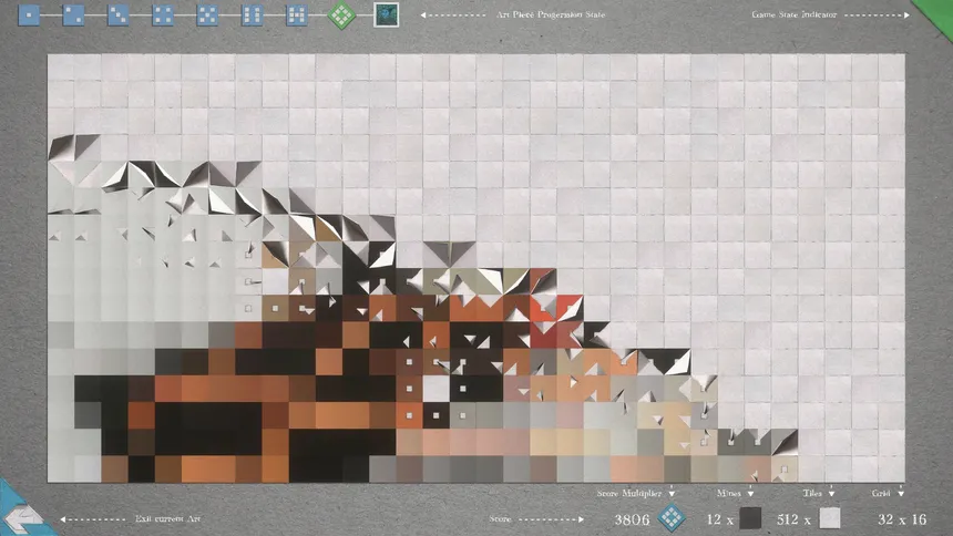 Скриншот 7 к игре Ink Paper Minesweeper