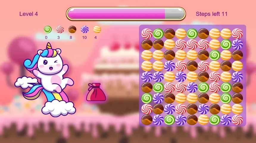 Скриншот 1 к игре Unicorn and Sweets