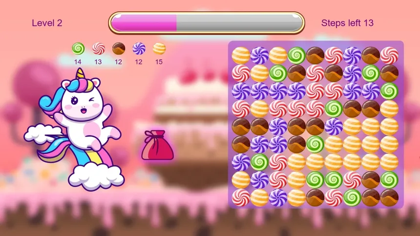 Скриншот 3 к игре Unicorn and Sweets