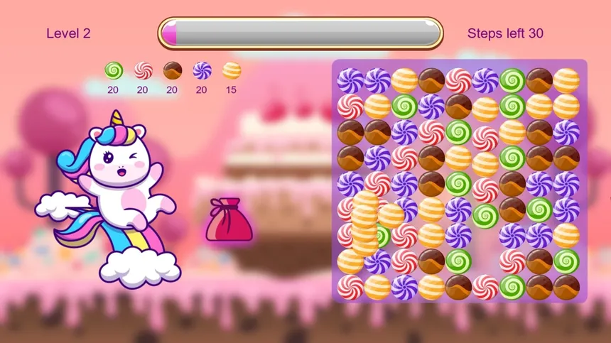 Скриншот 4 к игре Unicorn and Sweets