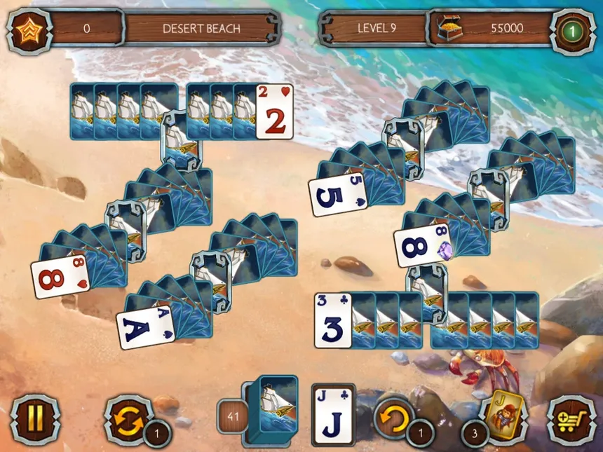 Скриншот 1 к игре Solitaire Legend of the Pirates 2