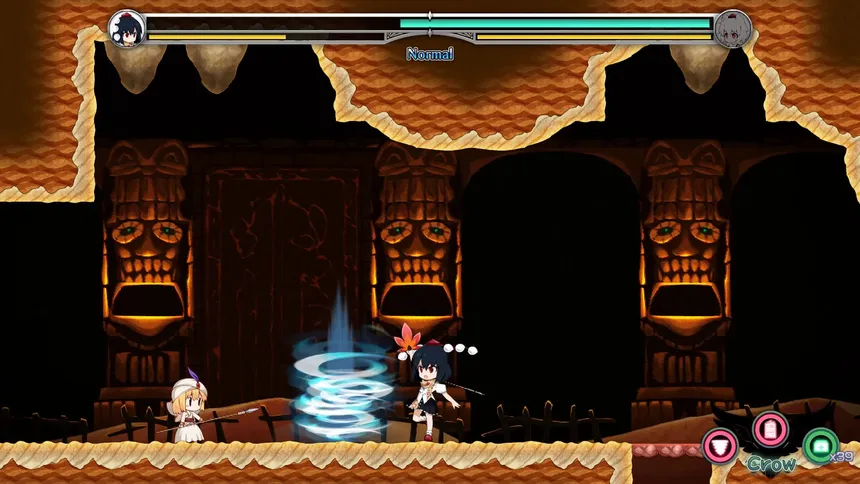 Скриншот 3 к игре ダブルフォーカス -文と椛の弾丸取材紀行-