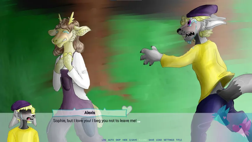 Скриншот 1 к игре Furry Finder - Dating Visual Novel