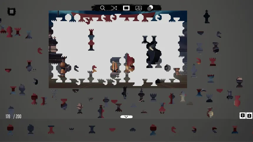 Скриншот 8 к игре Shinobi's Way - a jigsaw chess tale