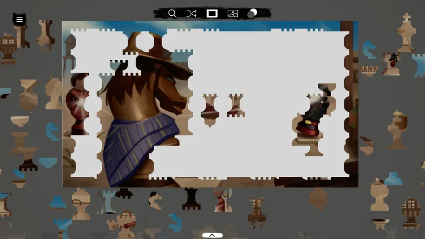 Скриншот 4 к игре Jessie 'Boom' James - a jigsaw chess tale