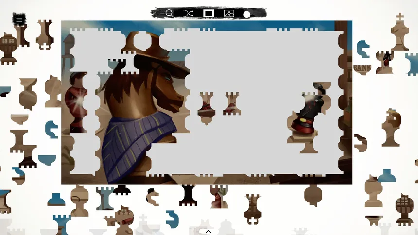 Скриншот 5 к игре Jessie 'Boom' James - a jigsaw chess tale