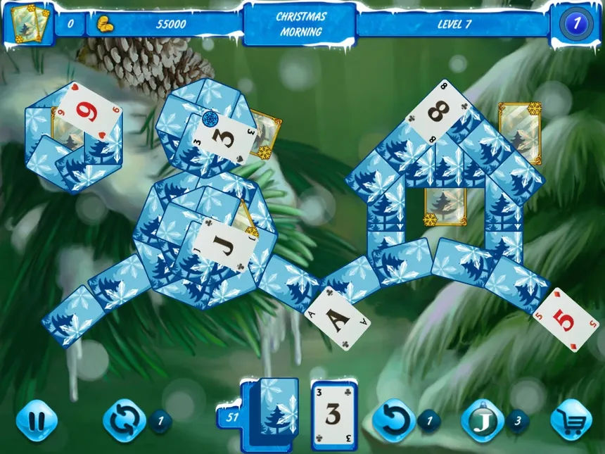 Скриншот 1 к игре Solitaire Jack Frost Winter Adventures 2