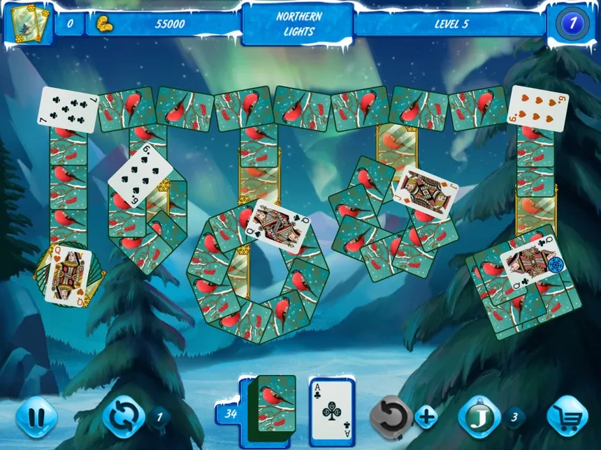 Скриншот 2 к игре Solitaire Jack Frost Winter Adventures 2