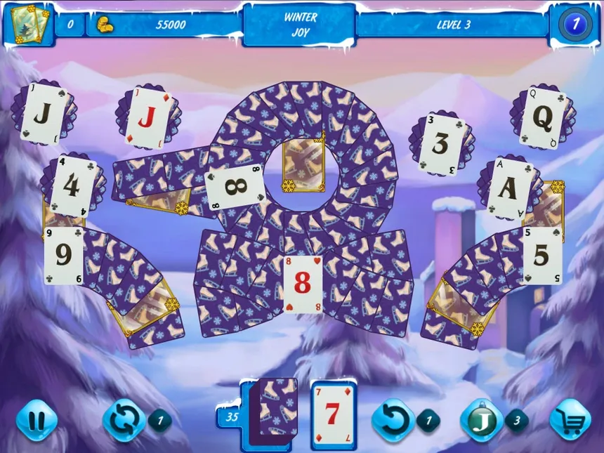 Скриншот 4 к игре Solitaire Jack Frost Winter Adventures 2