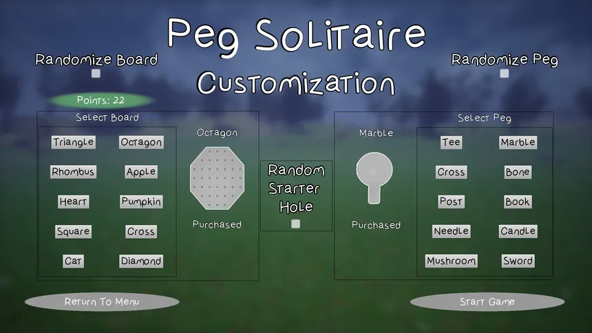 Скриншот 4 к игре Peg Solitaire