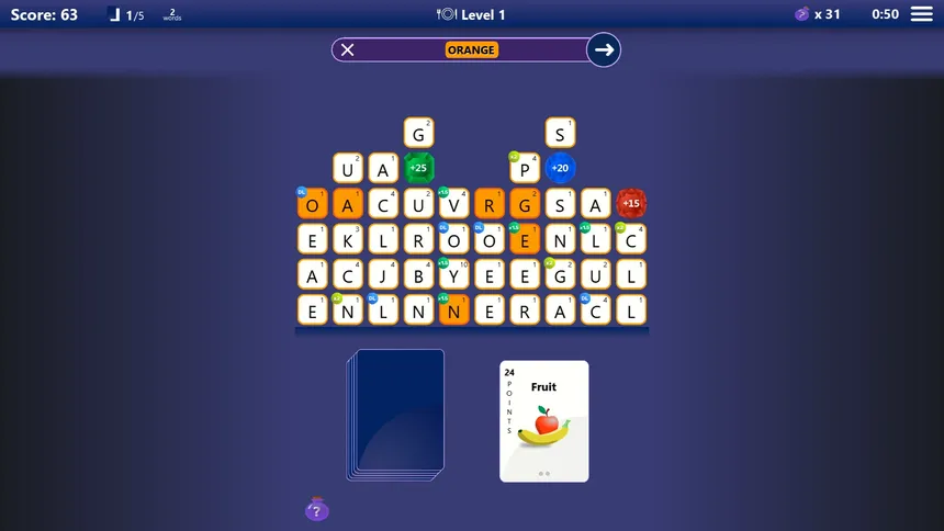 Скриншот 2 к игре Shuzzler: The Word Game
