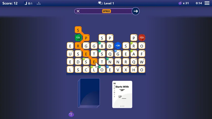 Скриншот 3 к игре Shuzzler: The Word Game