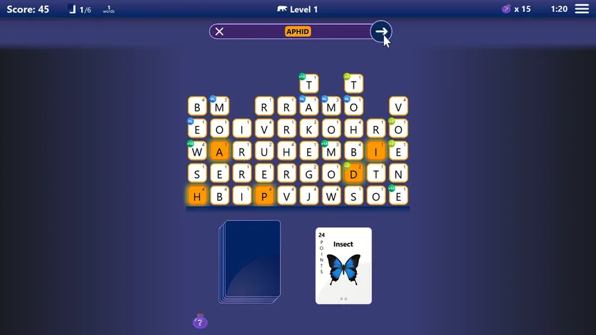 Скриншот 5 к игре Shuzzler: The Word Game