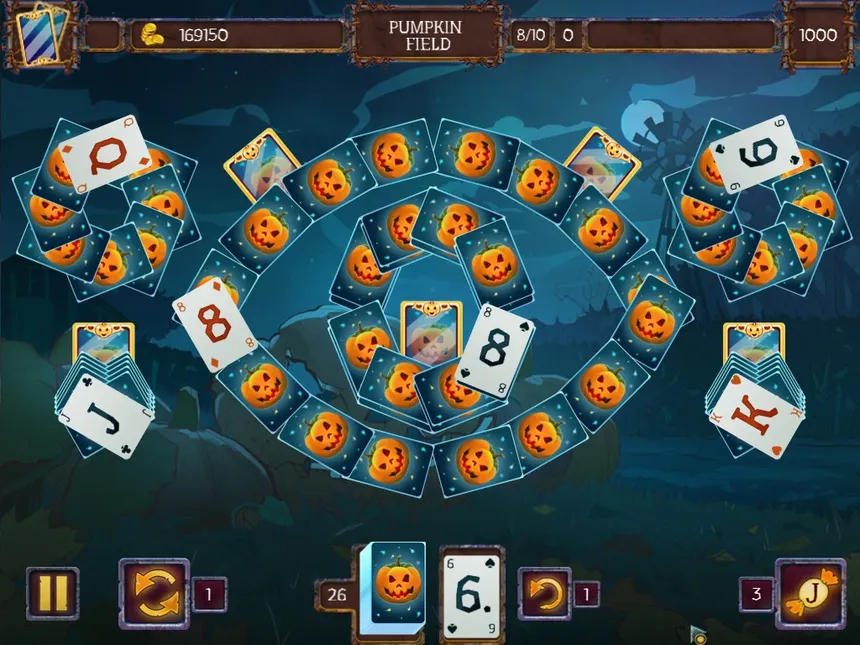 Скриншот 2 к игре Solitaire Game Halloween 2