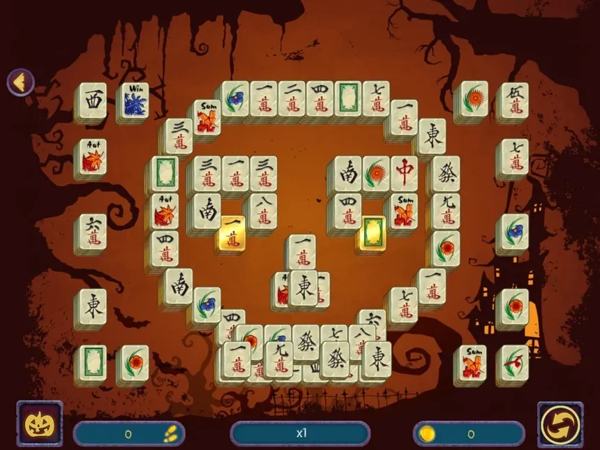 Скриншот 3 к игре Halloween Night Mahjong 2