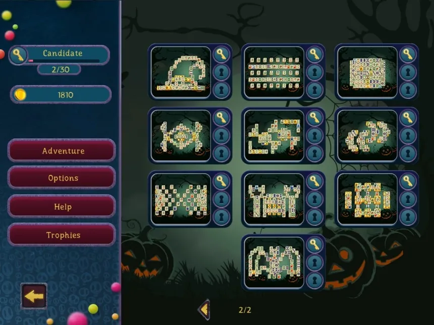 Скриншот 4 к игре Halloween Night Mahjong 2