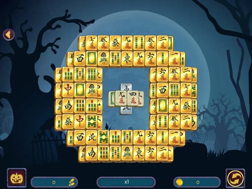 Скриншот 5 к игре Halloween Night Mahjong 2