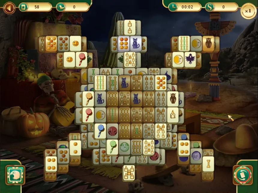 Скриншот 1 к игре Spooky Mahjong