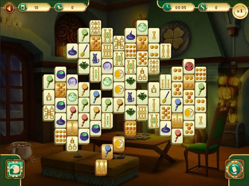 Скриншот 2 к игре Spooky Mahjong