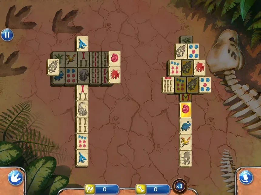 Скриншот 3 к игре Jurassic mahjong