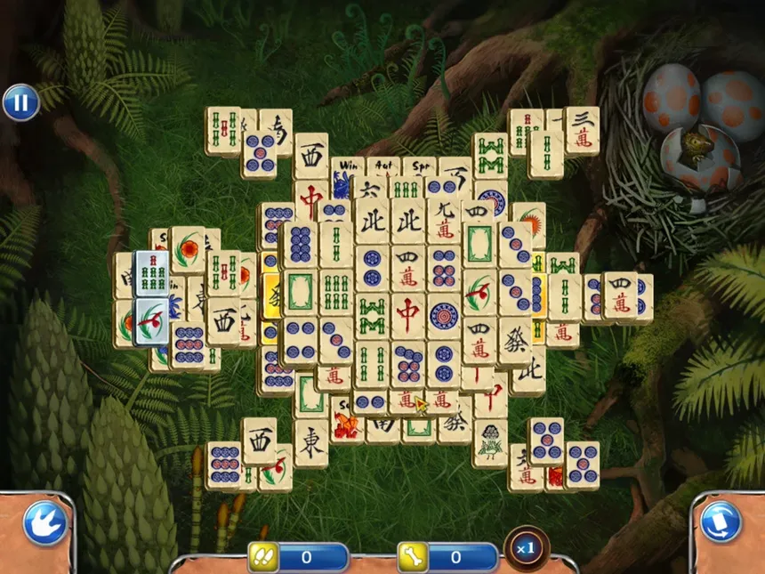 Скриншот 4 к игре Jurassic mahjong