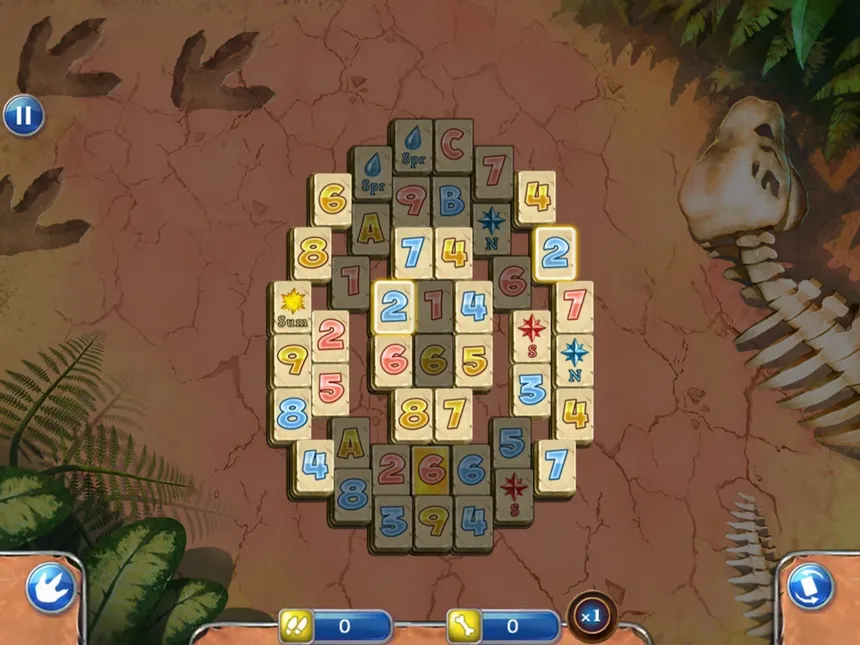 Скриншот 5 к игре Jurassic mahjong