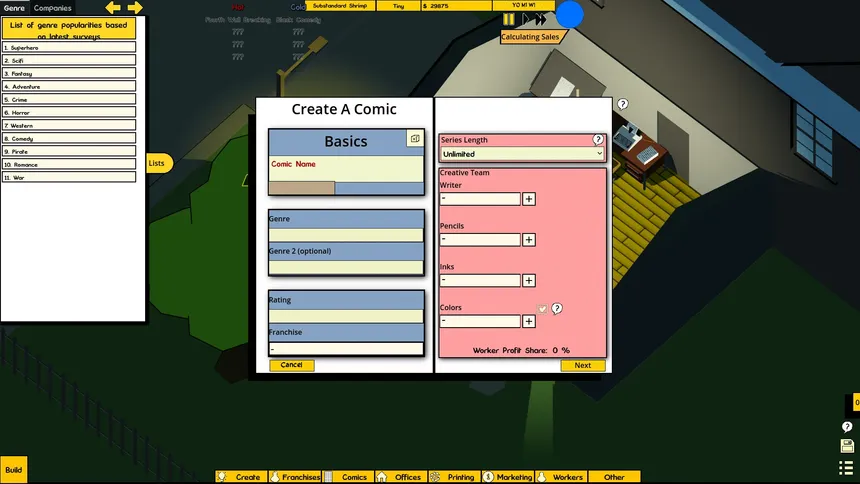 Скриншот 3 к игре Comic Company Manager