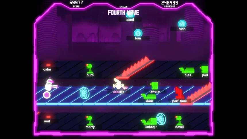 Скриншот 2 к игре Tybot Invasion: The Typing Runner