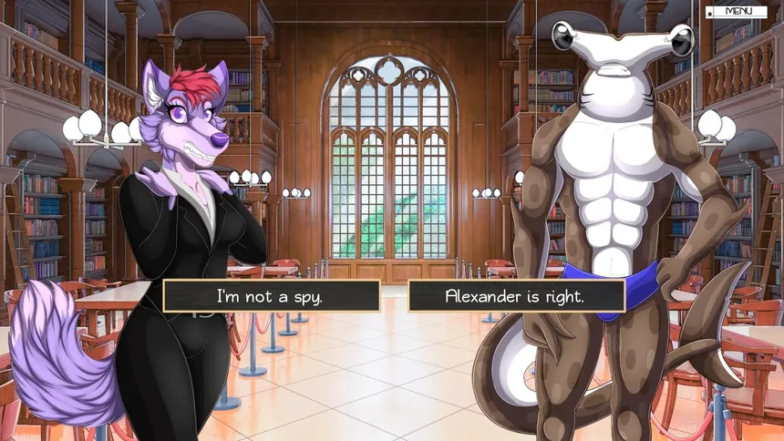 Скриншот 1 к игре Furry Shakespeare: To Date Or Not To Date Spooky Cat Girls?