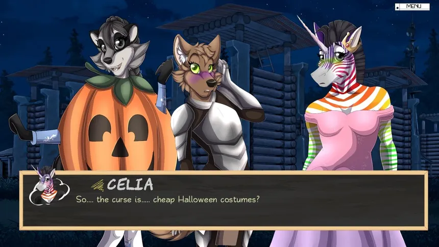 Скриншот 2 к игре Furry Shakespeare: To Date Or Not To Date Spooky Cat Girls?