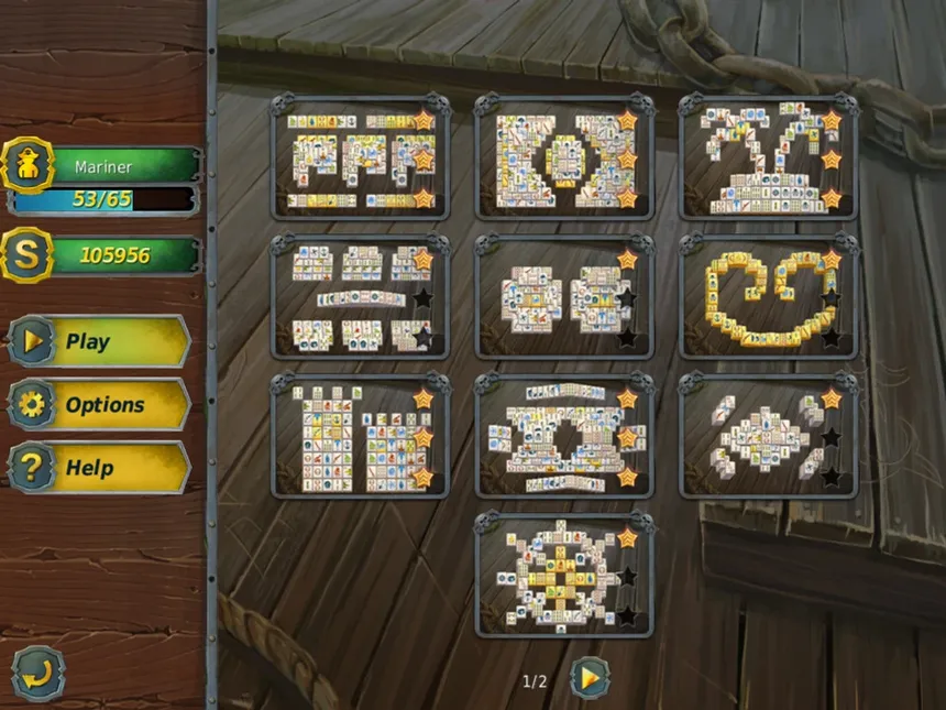 Скриншот 2 к игре Mahjong Gold 2. Pirates Island