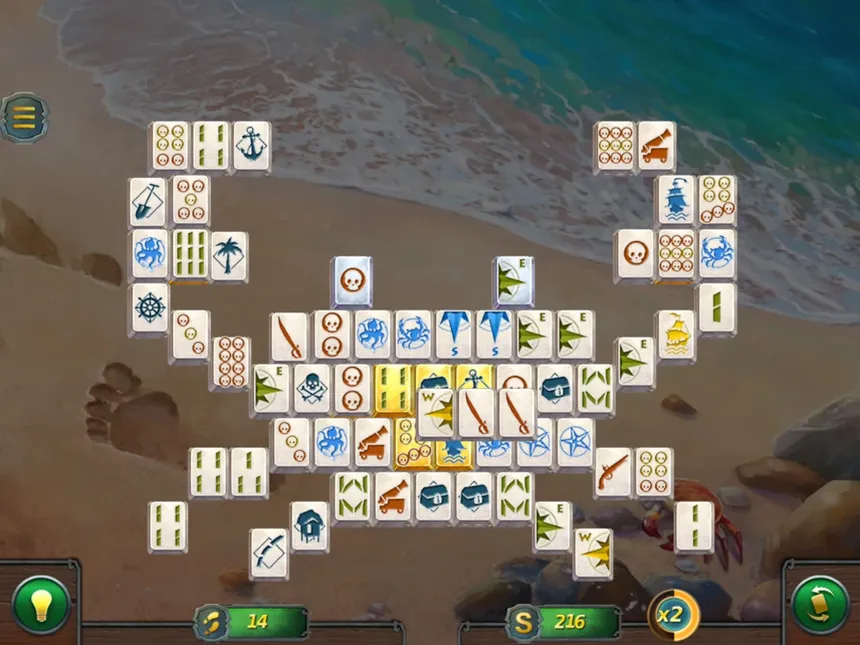 Скриншот 4 к игре Mahjong Gold 2. Pirates Island