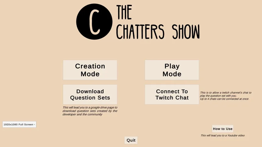 Скриншот 1 к игре The Chatters Show