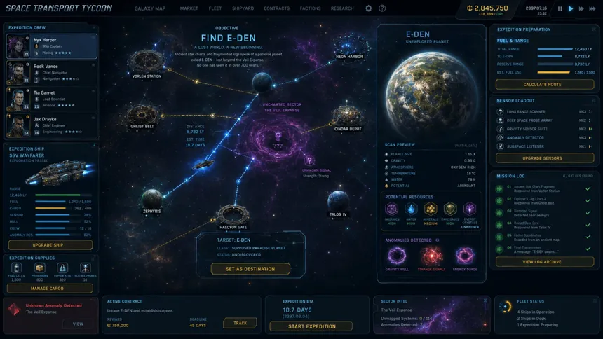 Скриншот 4 к игре Space Transport Tycoon