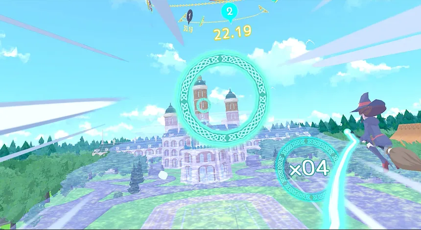 Скриншот 1 к игре Little Witch Academia: VR Broom Racing