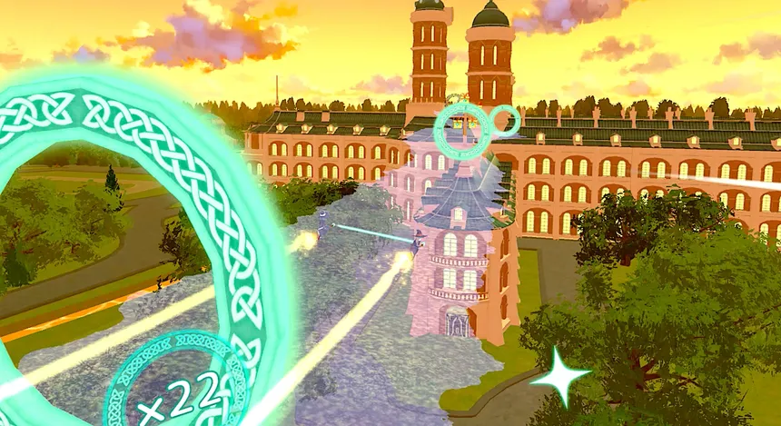 Скриншот 4 к игре Little Witch Academia: VR Broom Racing