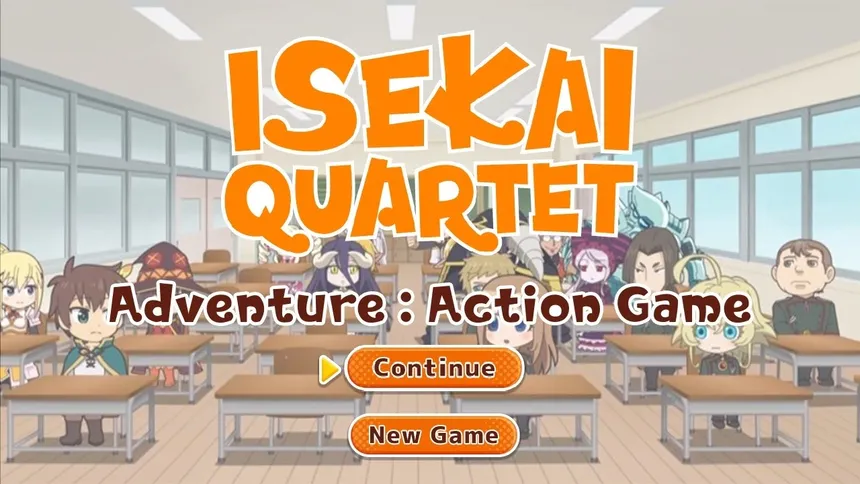 Скриншот 1 к игре Pixel Game Maker Series  ISEKAI QUARTET Adventure Action Game