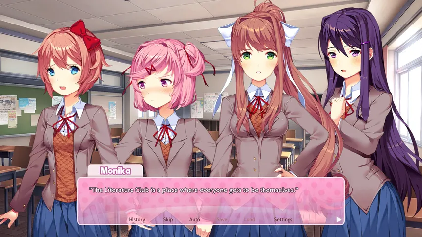 Скриншот 1 к игре Doki Doki Literature Club Plus!