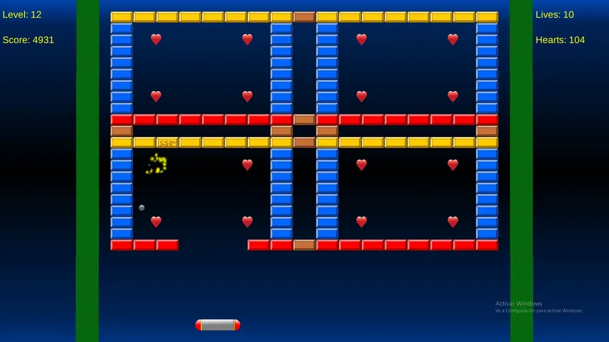 Скриншот 2 к игре Brick Breaker Heart Collector
