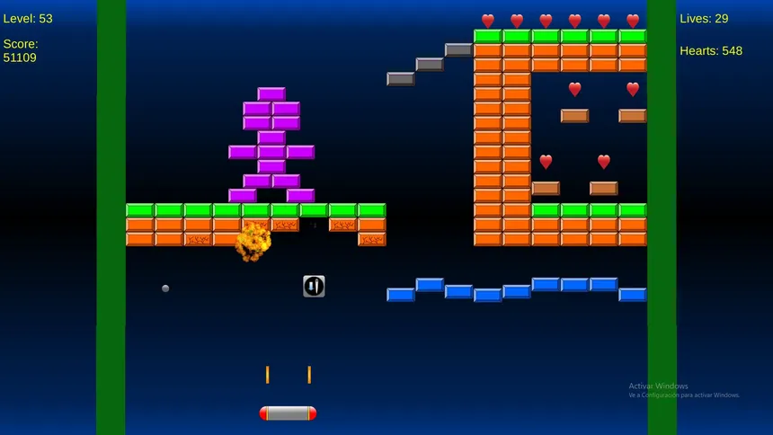 Скриншот 4 к игре Brick Breaker Heart Collector